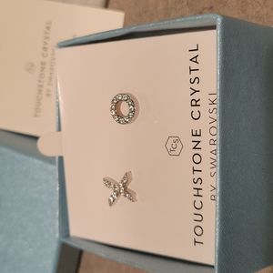 Touchstone Crystal by Swarovski XO earrings